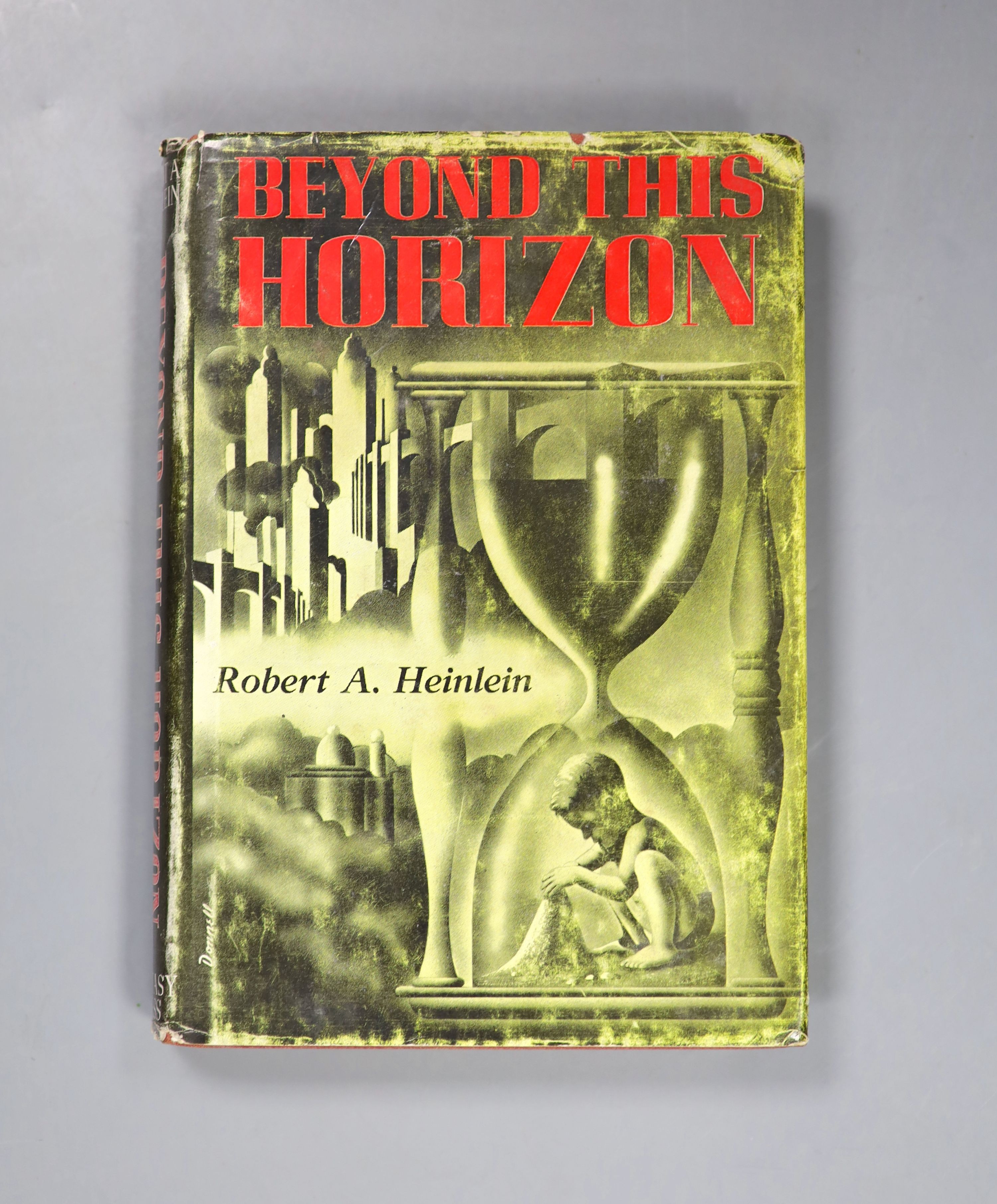 Heinlein, Robert A - Six works - Beyond This Horizon, 1st edition, with unclipped d/j, Fantasy Press, 1949; The Man Who Sold the Moon, 1st edition, with unclipped d/j, Shasta, Chicago, 1950; The Green Hills of Earth, 1st